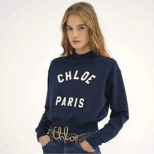 ✨ CHLOE navy logo sweatshirt $1,190
